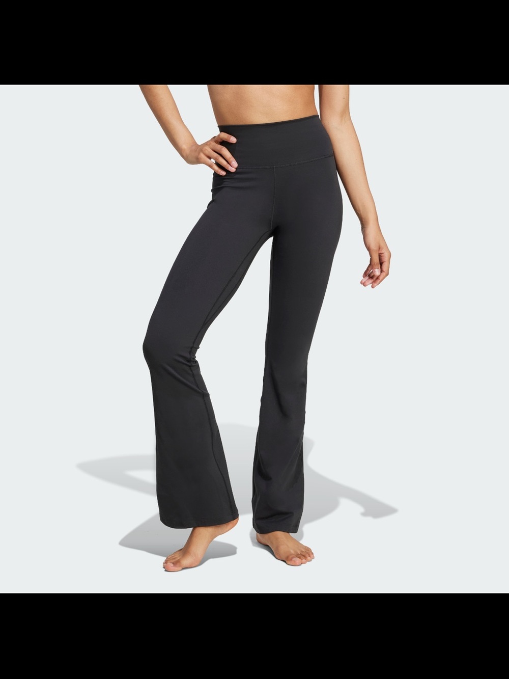 adidas new Black High-Waist Flare Leggings